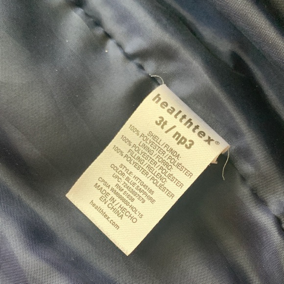 Navy Puffer Vest with Gold Polka Dots 3T - Picture 5 of 5